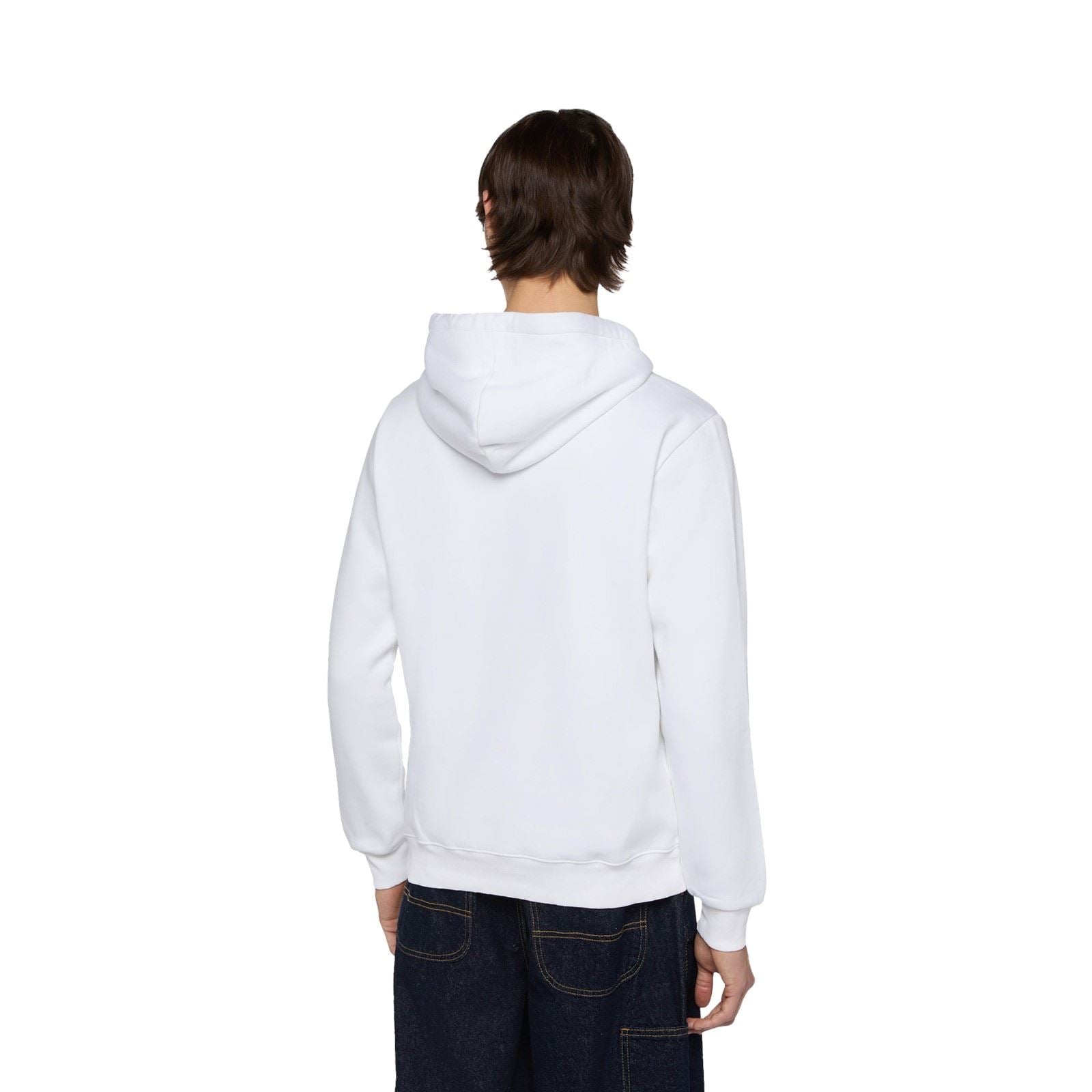 Dickies Icon Logo Sweat À Capuche Blanc En Polyester Pour Adultes Unisexes