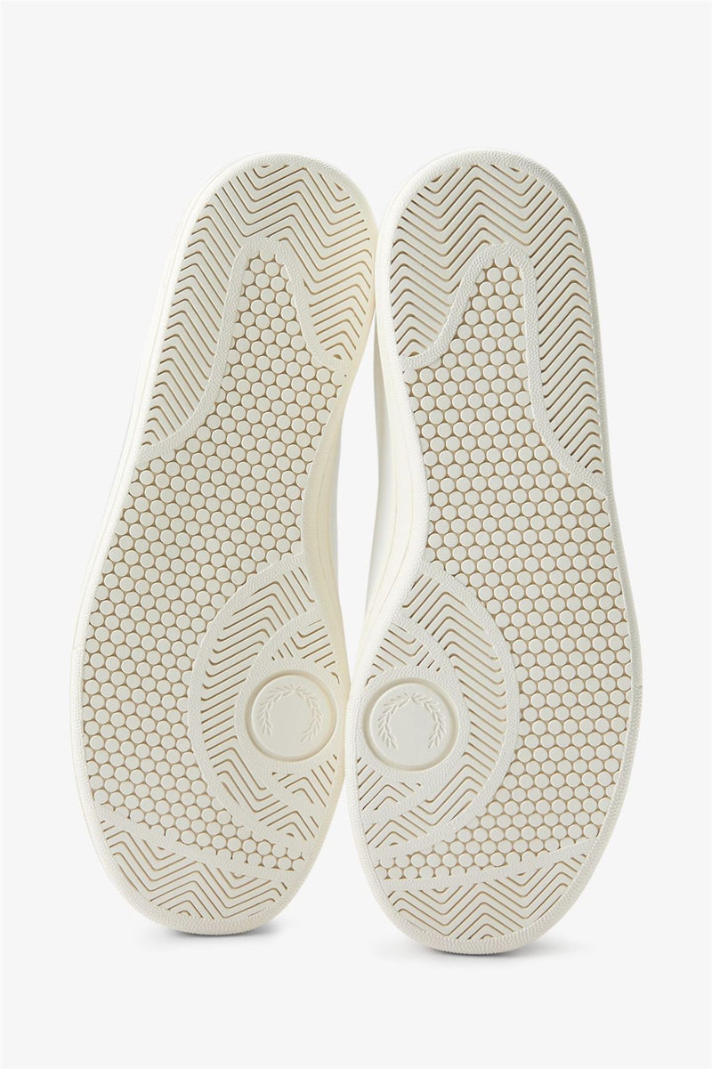 Fred Perry Tennis Cupsole Baskets Blanches En Cuir Pour Hommes