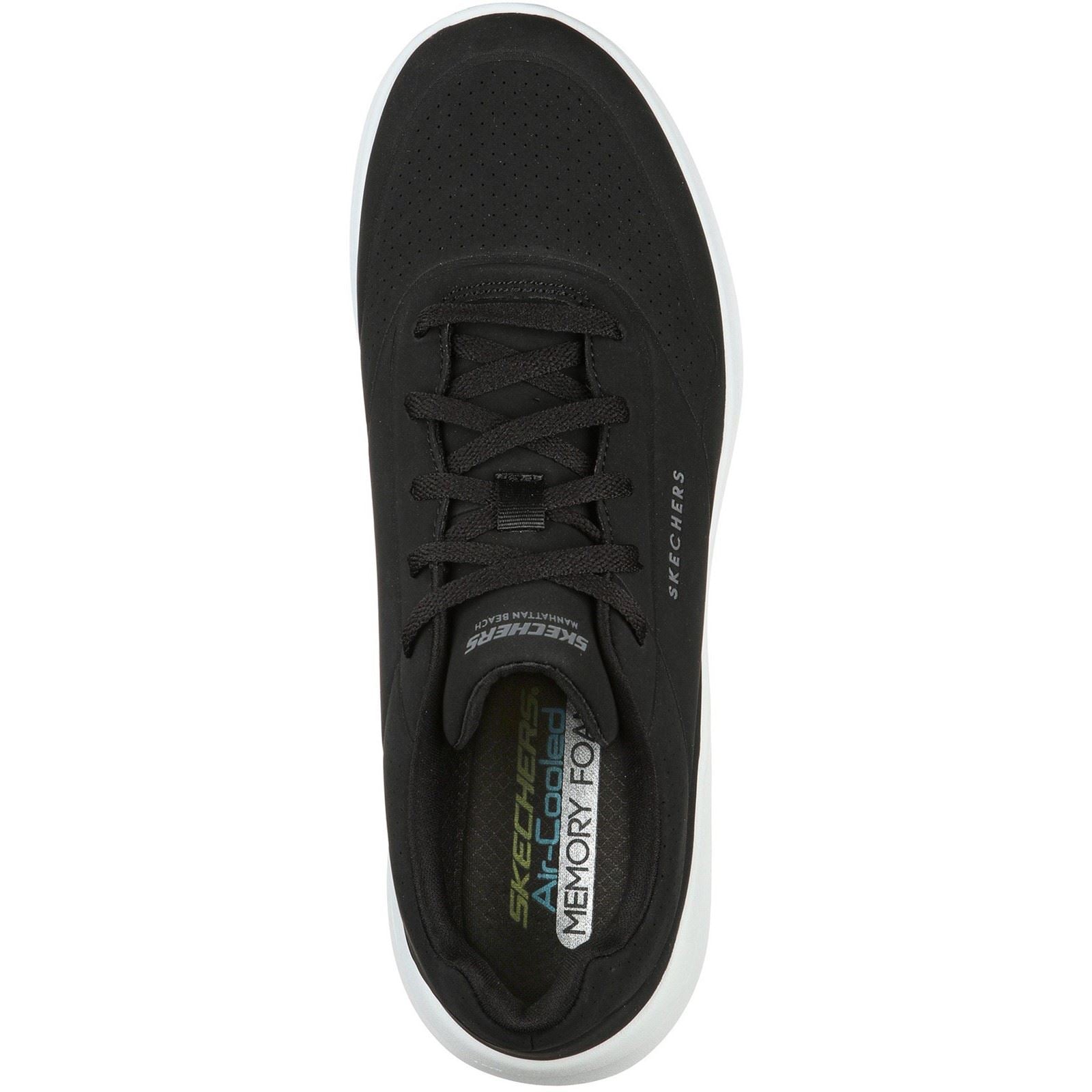 Skechers Ultra Flex 2.0 Vicinity Baskets Synthétiques Pour Hommes Noir/Blanc