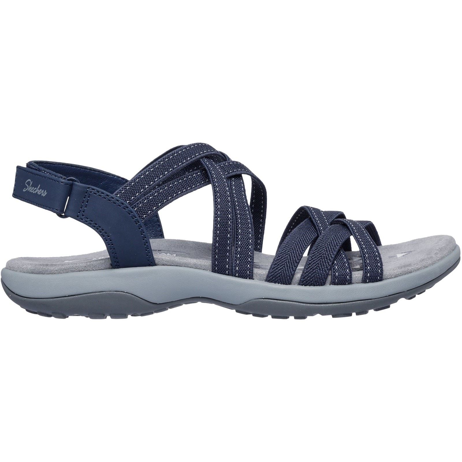 Skechers Reggae Slim - Summer Getaway Sandales Navy En Polyester Pour Femmes
