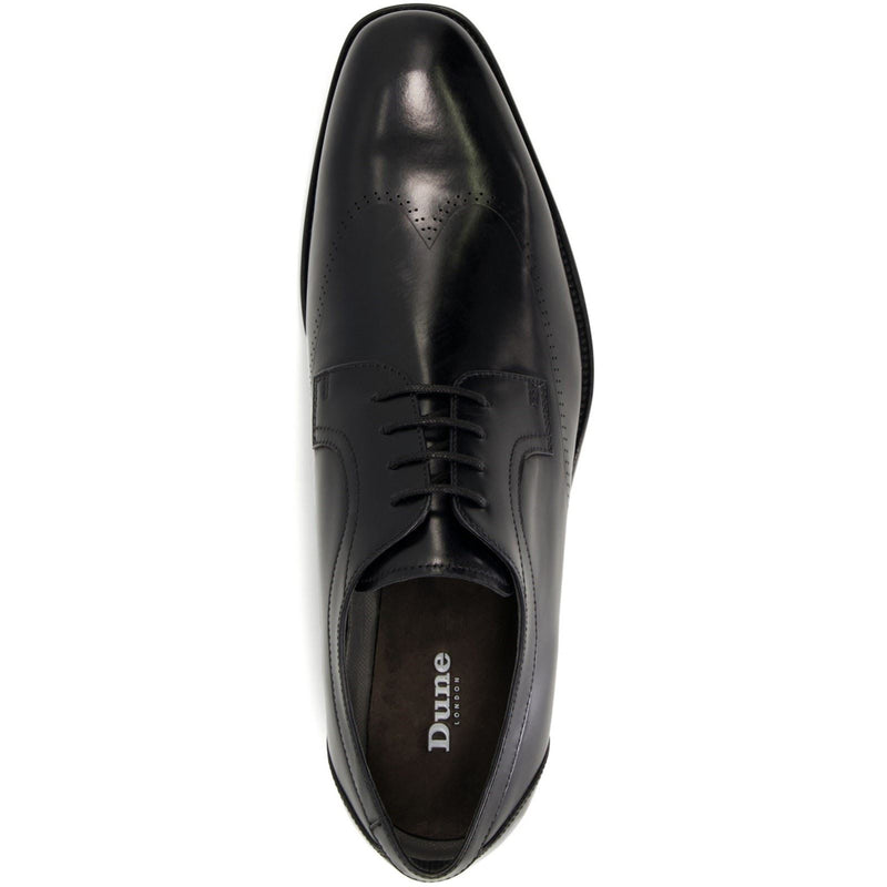 Dune Sheath Chaussures Oxford Noires En Cuir Pour Hommes