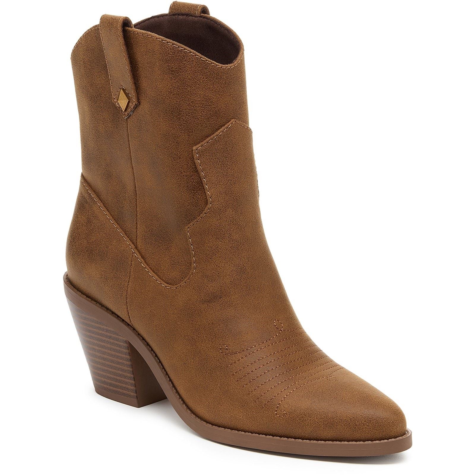 Rocket Dog Feather Bottes Cheville À Talons En Noyer Pour Femme En Polyuréthane