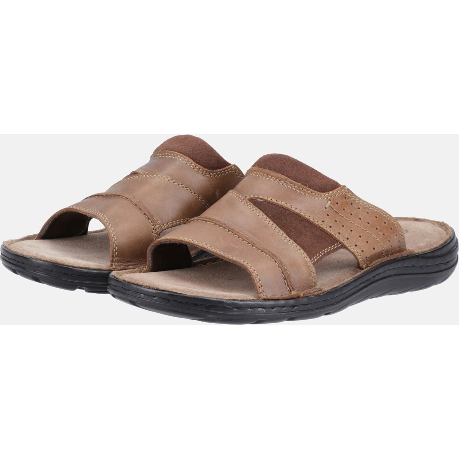 Hush Puppies Archer Sandales Pour Hommes En Cuir Marron