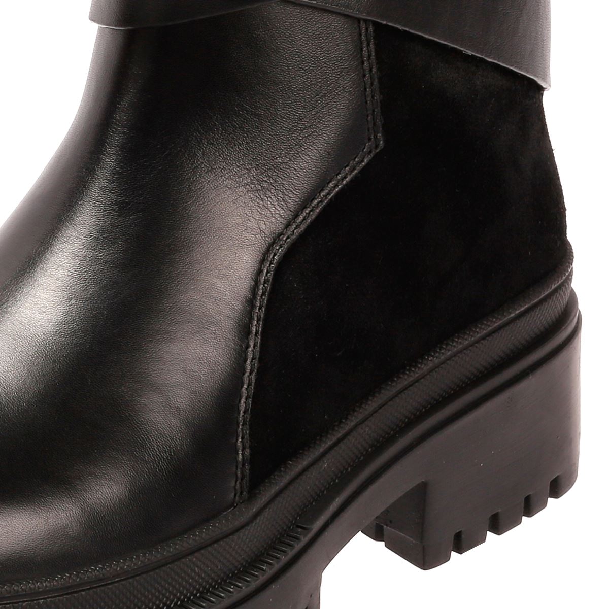 Osprey London The Boston Bottes Noires En Cuir Pour Femmes
