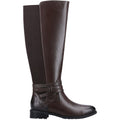 Hush Puppies Vanessa Bottes Hautes Marron À Talons Pour Femme En Cuir