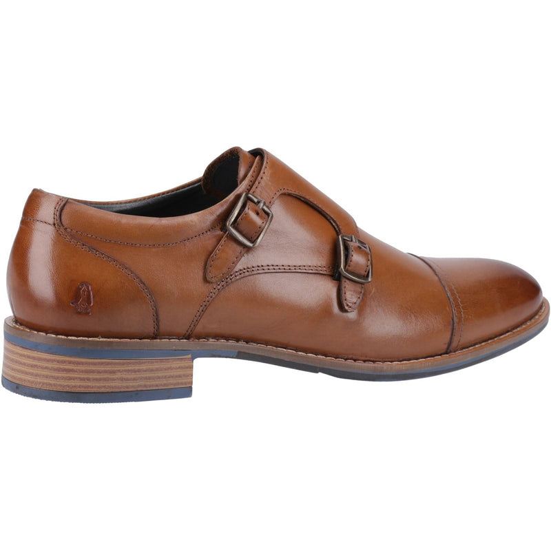 Hush Puppies David Chaussures Double Moine Pour Homme En Cuir Marron