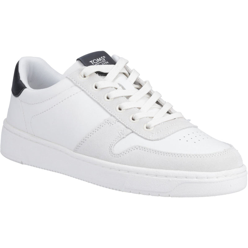TOMS TRVL Lite Court Baskets En Cuir Pour Hommes Blanches/Noires