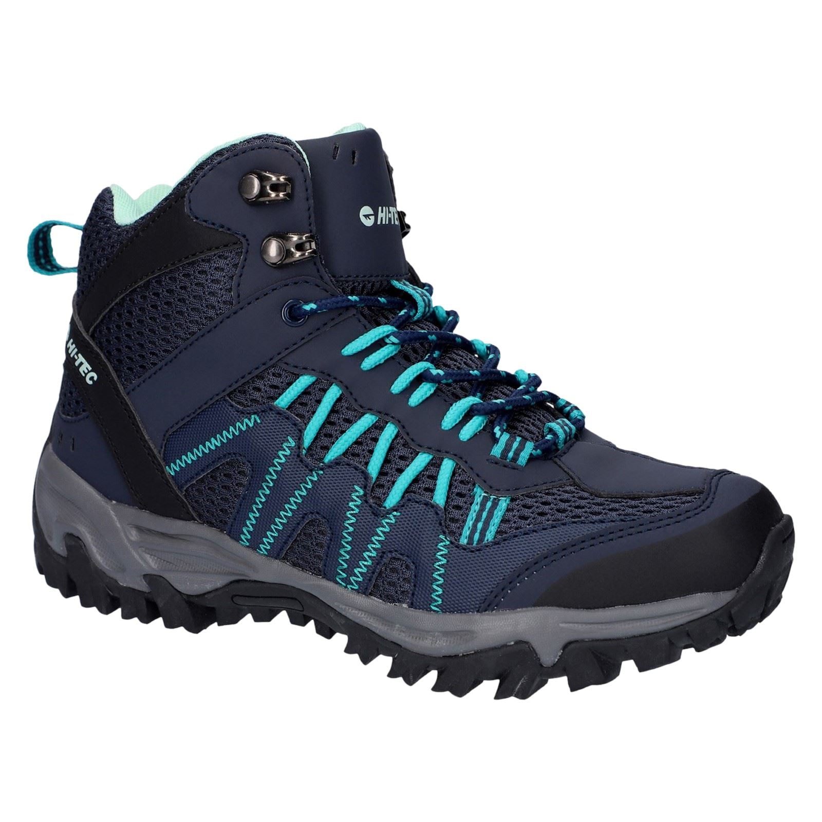 Hi-Tec Jaguar Mid Bottes De Randonnée Pour Femme En Polyester Sky Captain/navigate