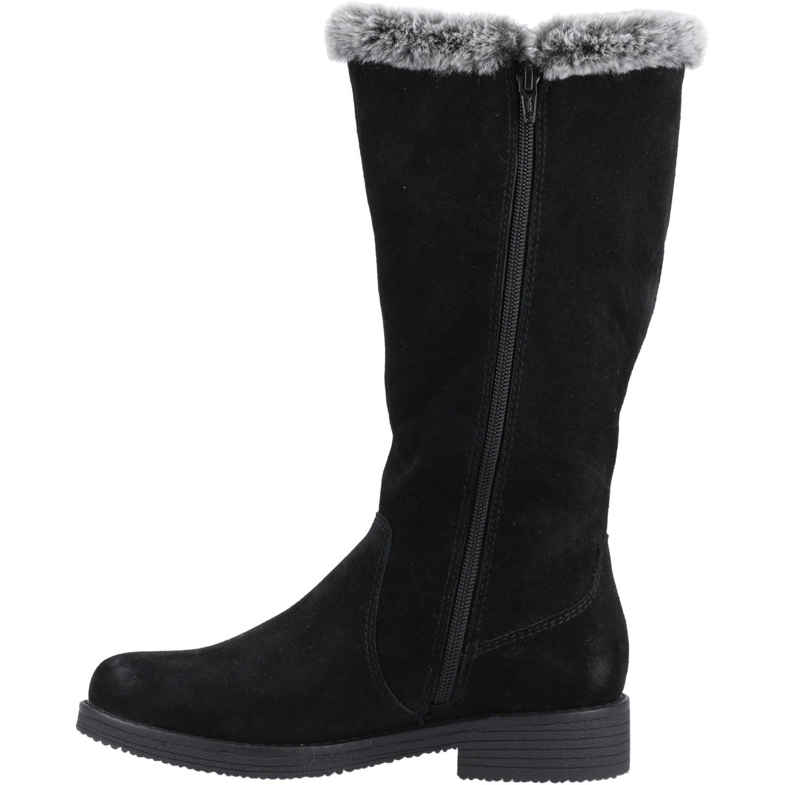 Hush Puppies Millie Bottes Noires Pour Femmes En Suède