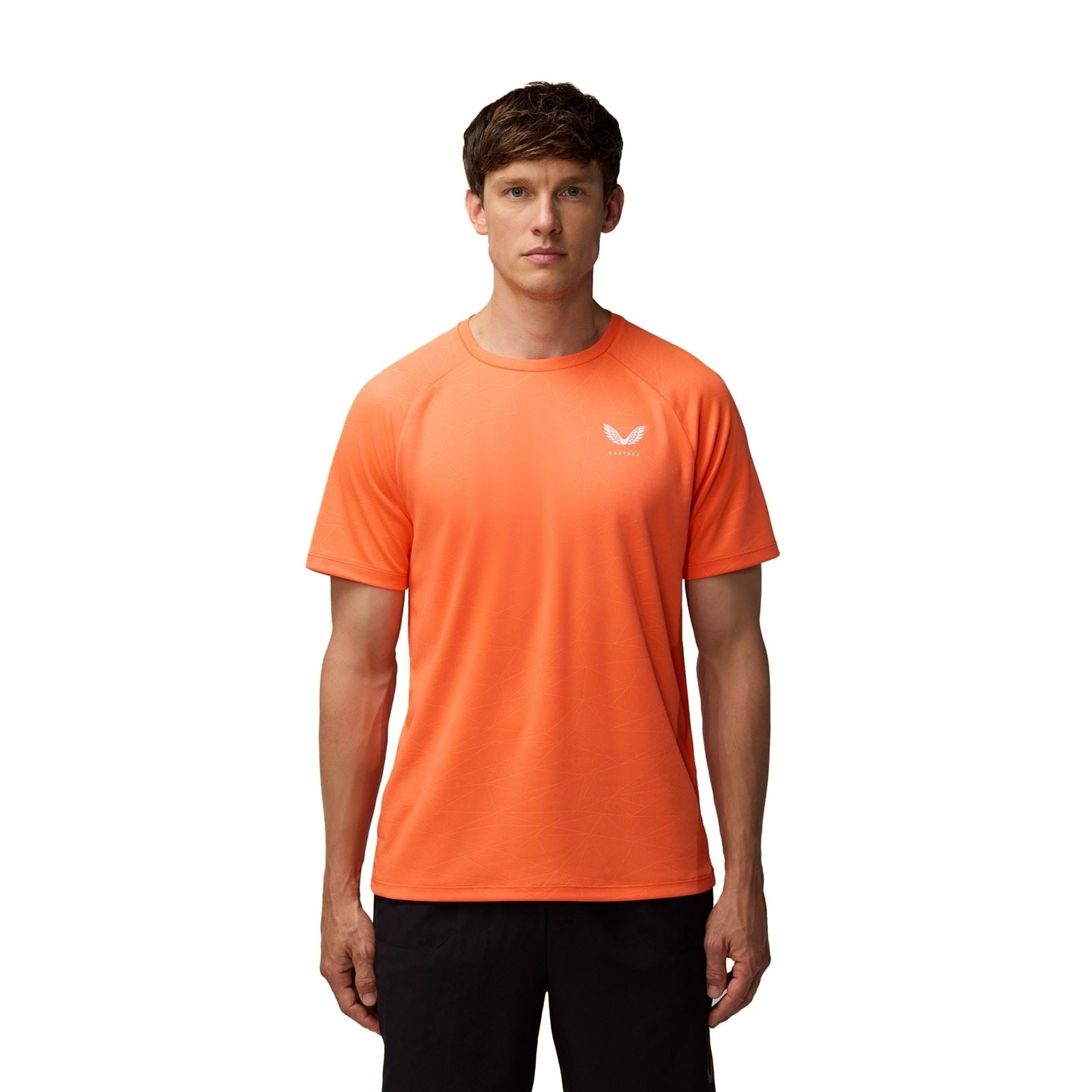 Castore Adapt Training T-Shirt T-Shirts De Sport Pour Hommes En Polyester Orange