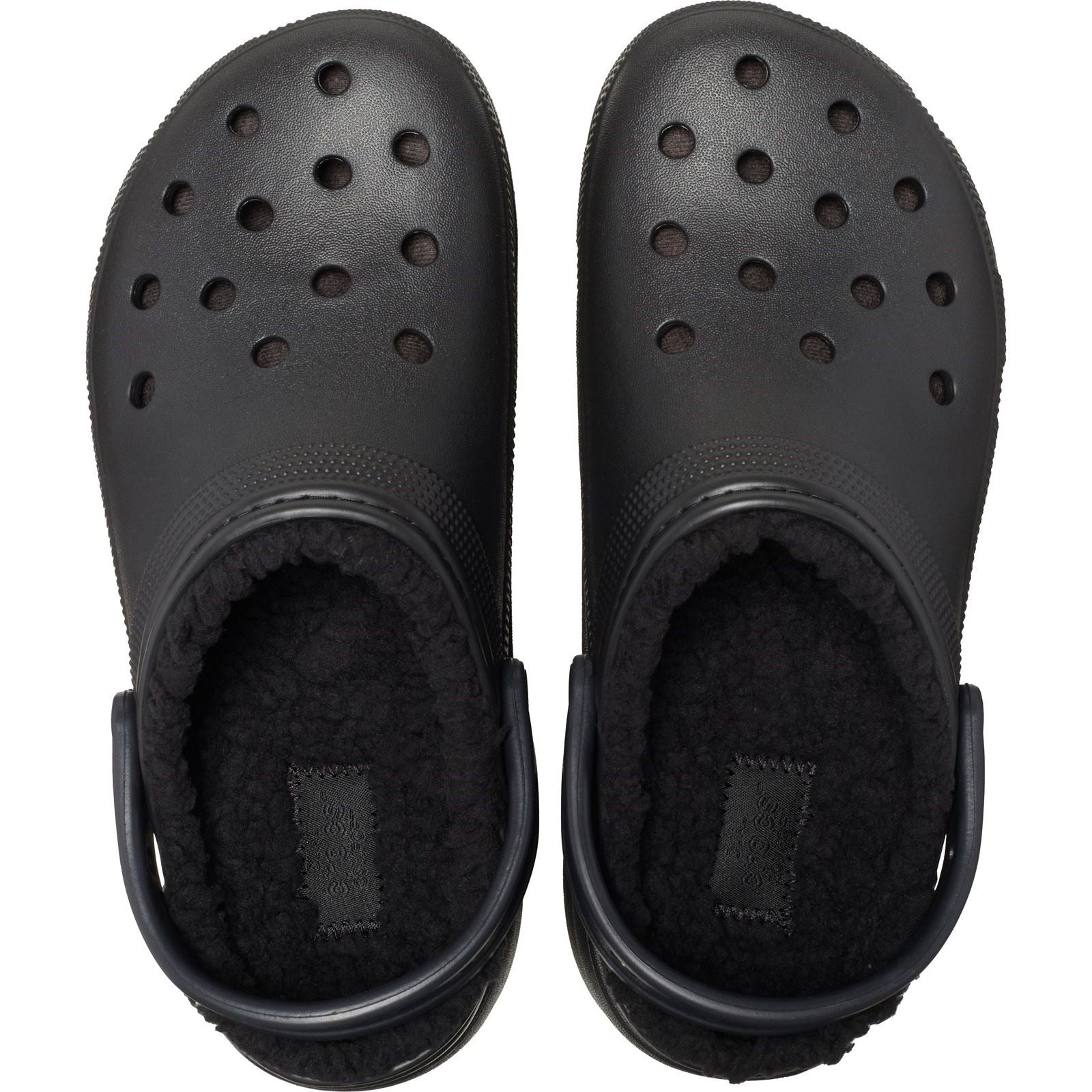 Crocs Classic Platform Lined Sabots Noirs pour Femmes en Thermoplastique