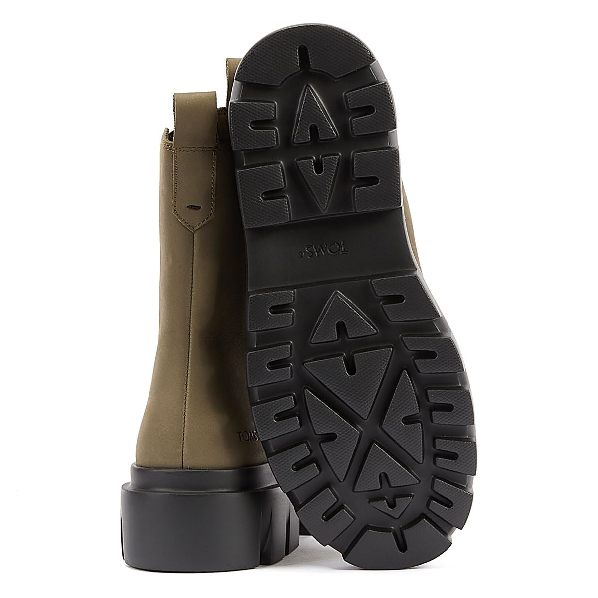TOMS Bottes En Cuir Pour Femme Rowan Couleur Olive