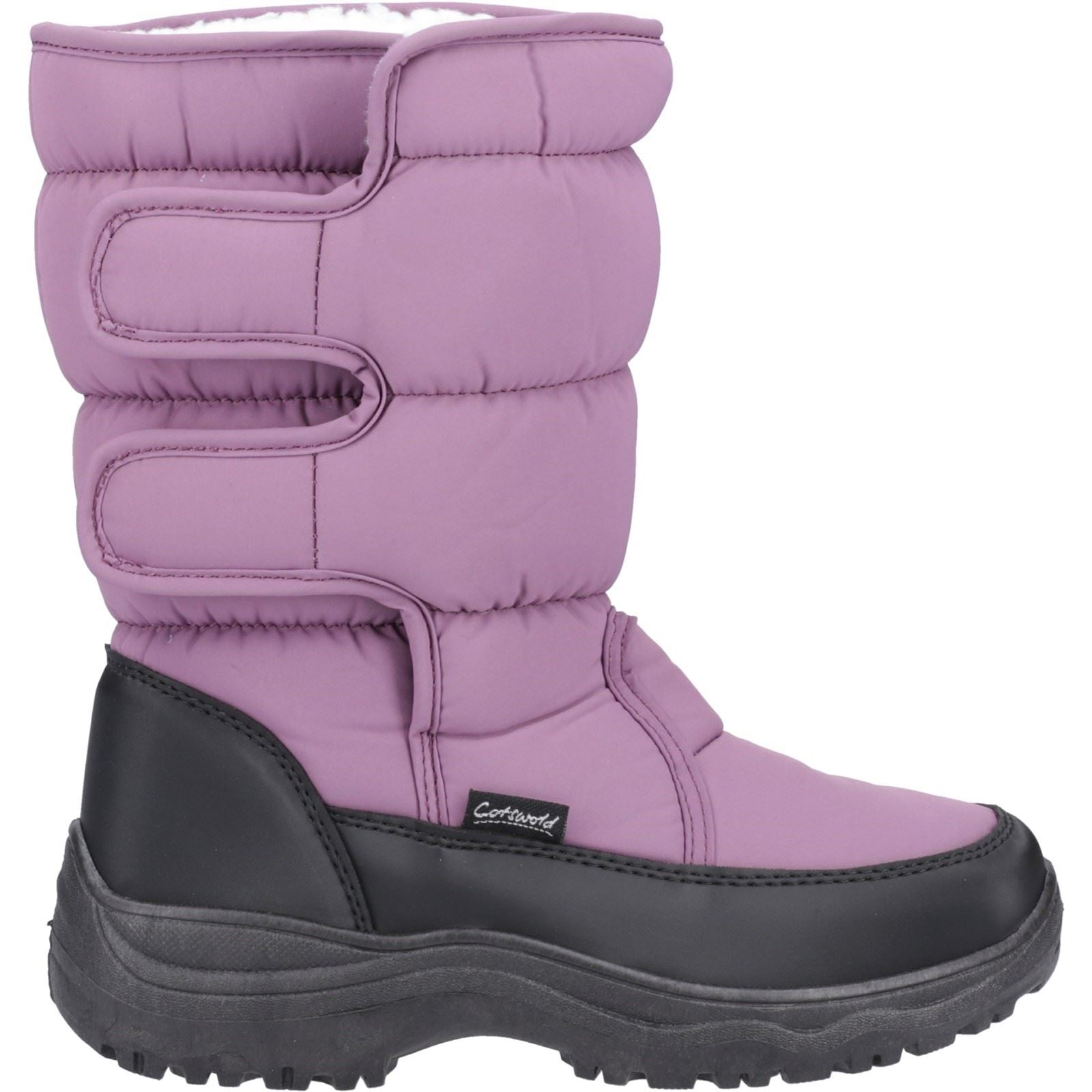 Cotswold Welland Chaussures Mi-mollet D'hiver Violette Pour Femme En Textile