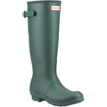 Hunter Original Tall Back Adjustable Bottes De Pluie En Caoutchouc Pour Femmes De Couleur Verte