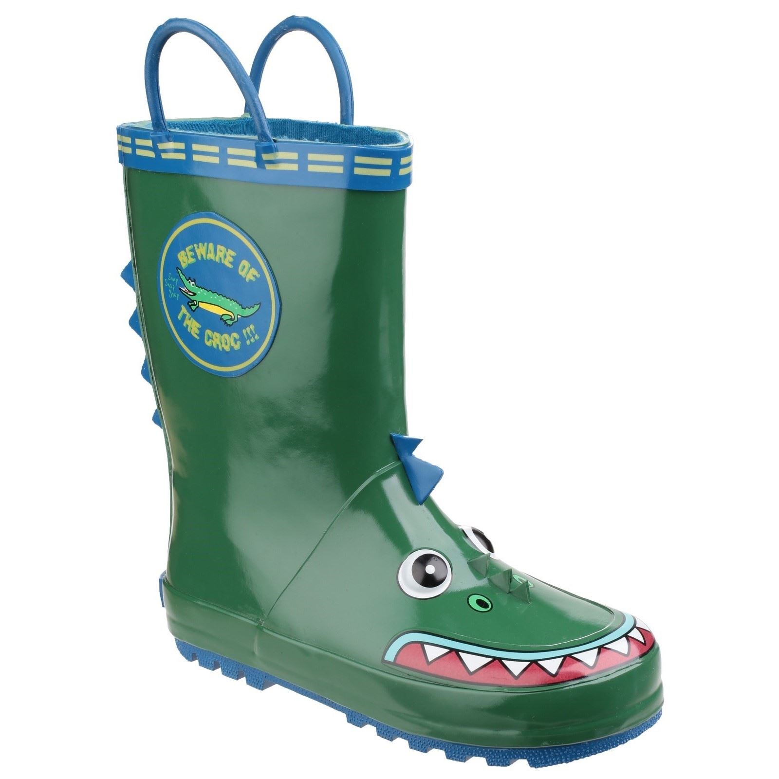 Cotswold Puddle Bottes En Caoutchouc Style Wellington En Forme De Crocodile