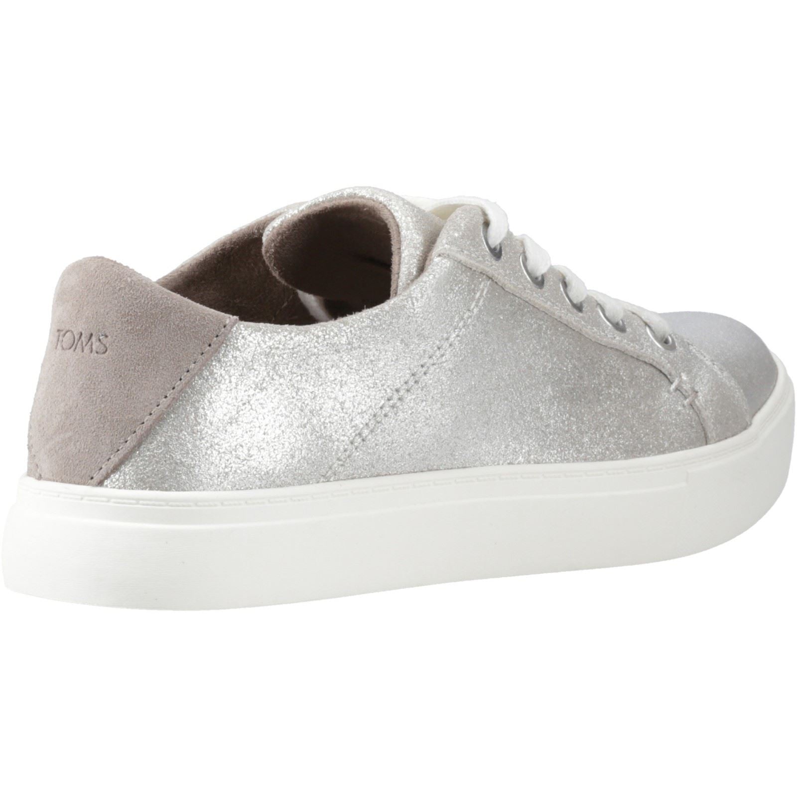 TOMS Kameron Baskets En Cuir Argentées Pour Femmes