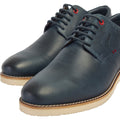 Pod Hampton Chaussures À Lacets En Cuir Pour Hommes, Bleu Marine