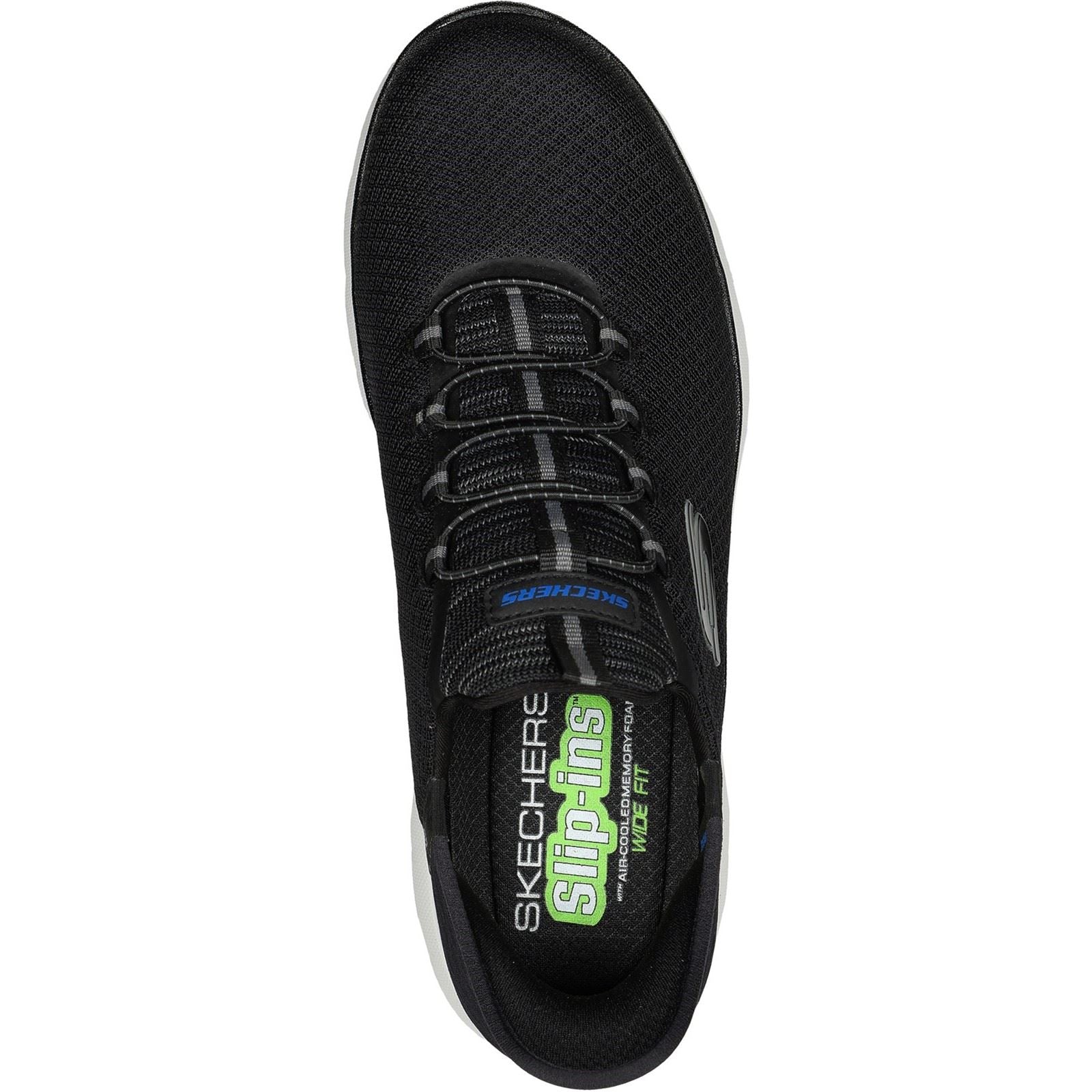 Skechers Summits - High Range Baskets Noires Pour Hommes En Polyester