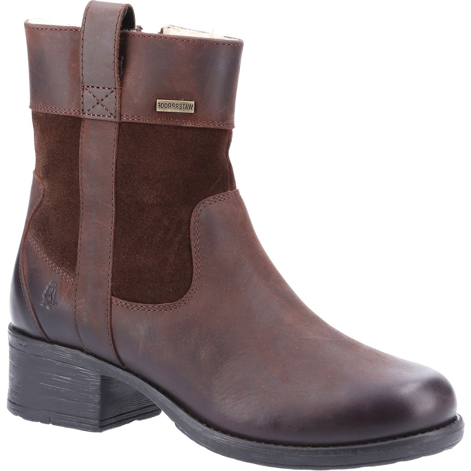 Hush Puppies Saskia Bottes En Daim Marron Pour Femmes