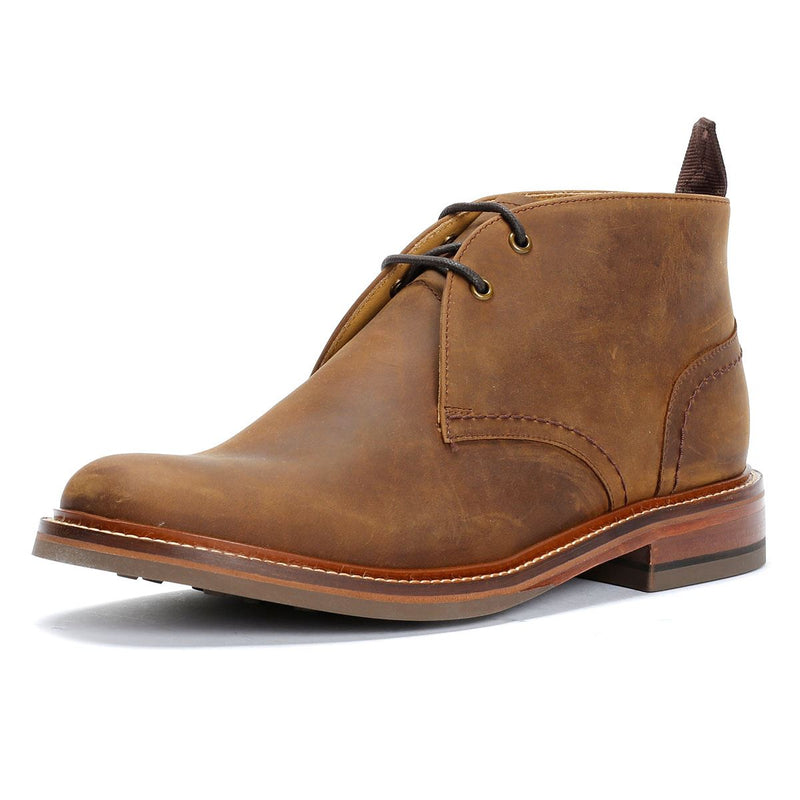 Chapman & Moore Country Chukka Bottes En Cuir Pour Hommes Marron