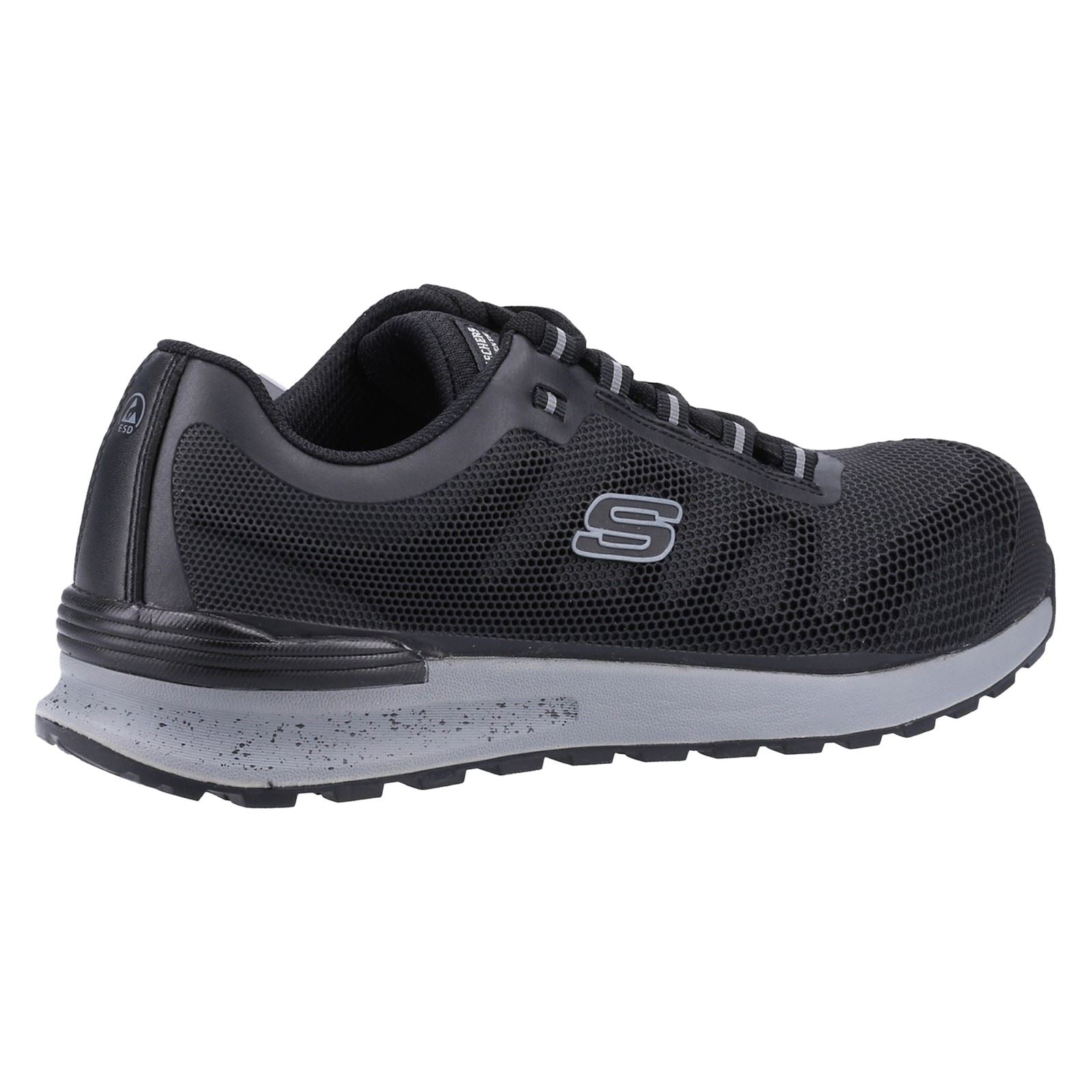Skechers Workwear Bulklin Bragoo Baskets De Sécurité Noires Pour Hommes En Textile
