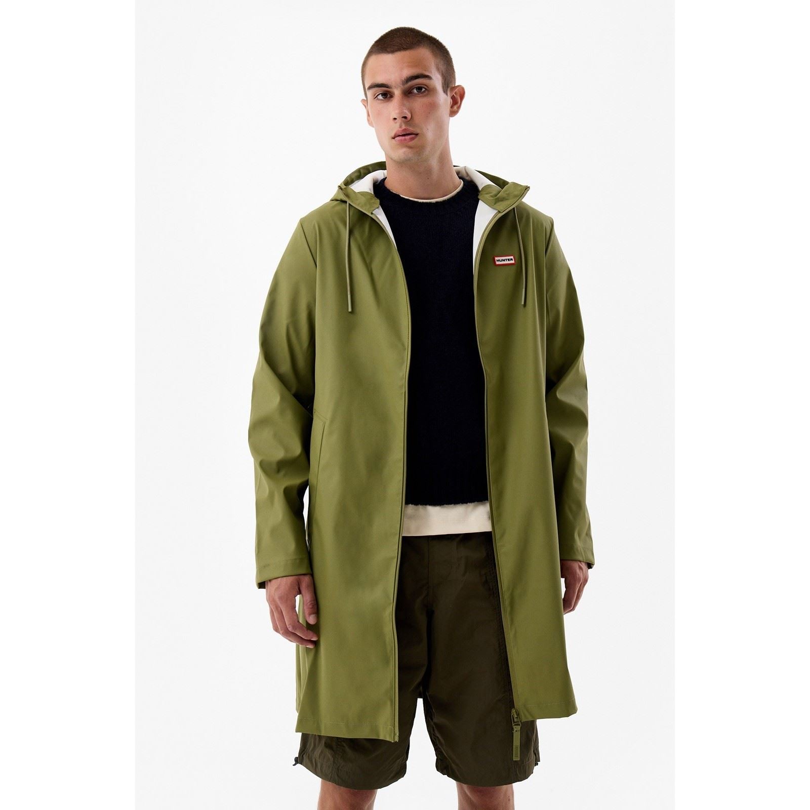 Hunter Andrea Manteau De Pluie Vert Unisexe Pour Adultes