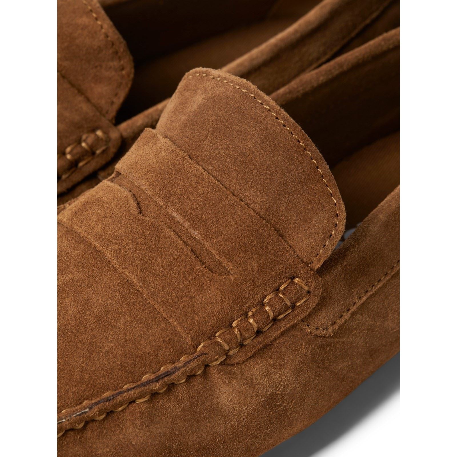 Jack & Jones Jensen Chaussures Mocassins Cognac Pour Homme En Suède