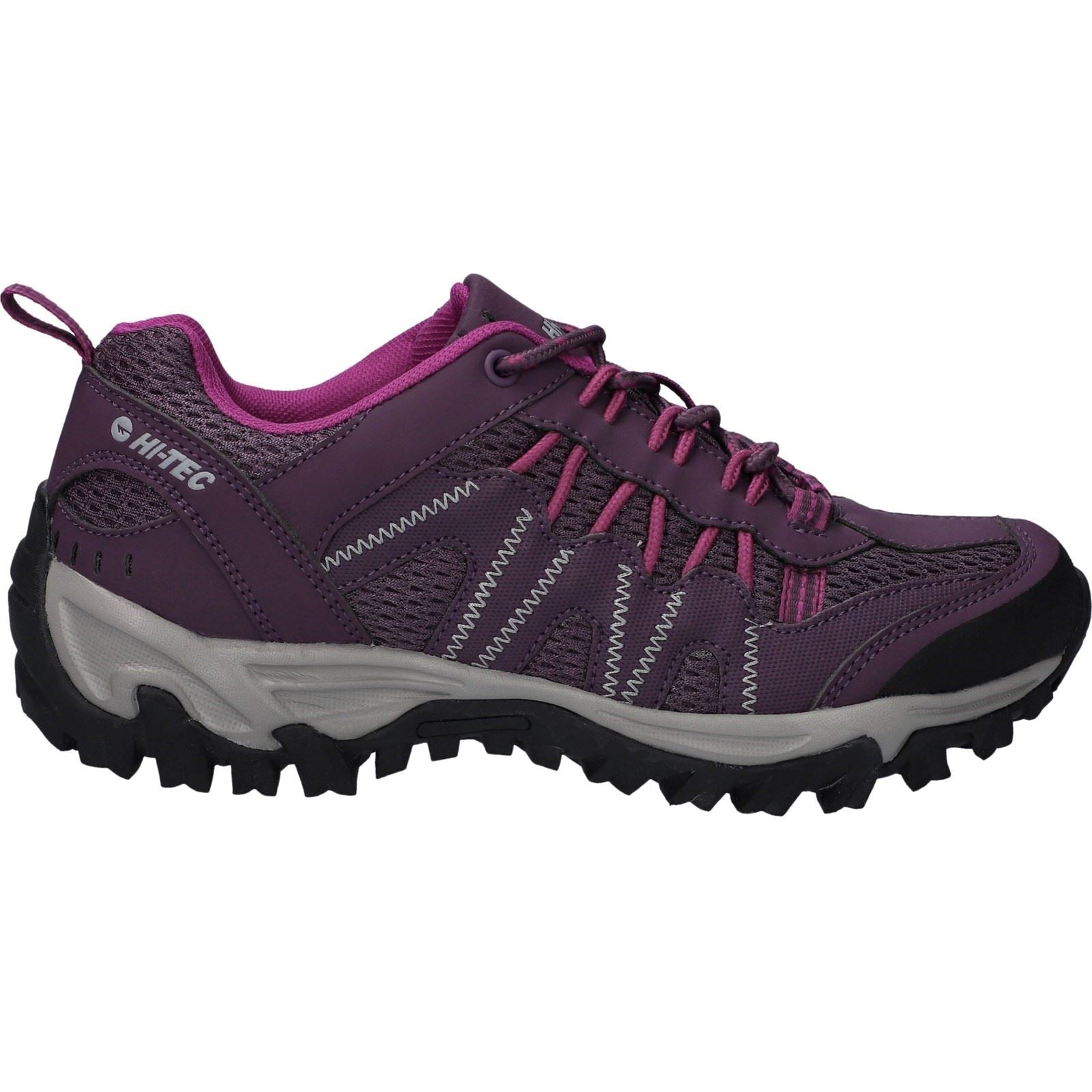 Hi-Tec Jaguar Bottes De Randonnée En Polyester Pour Femme, Couleur Prune Italienne/fuchsia Festival