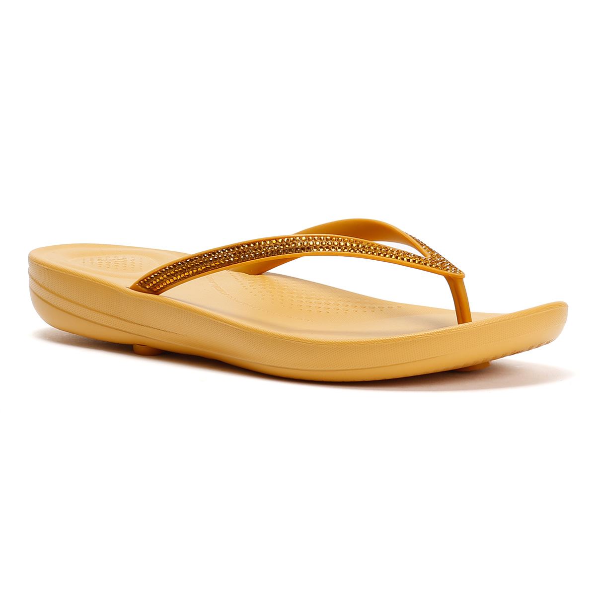 FitFlop Iqushion Sparkle Tongs Brunes Pour Femmes