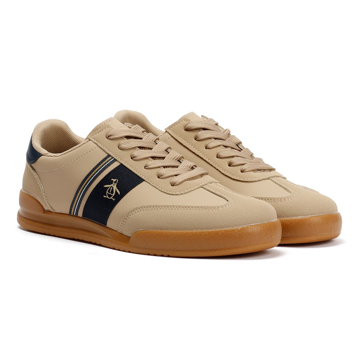 Penguin Gaz Baskets Beiges Pour Hommes