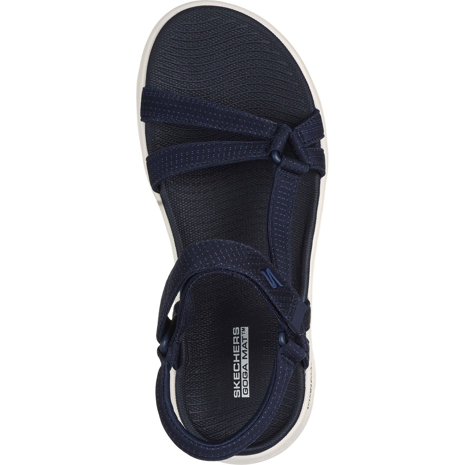 Skechers GO WALK Flex Sublime Sandales Pour Femmes En Synthétique Bleu Marine