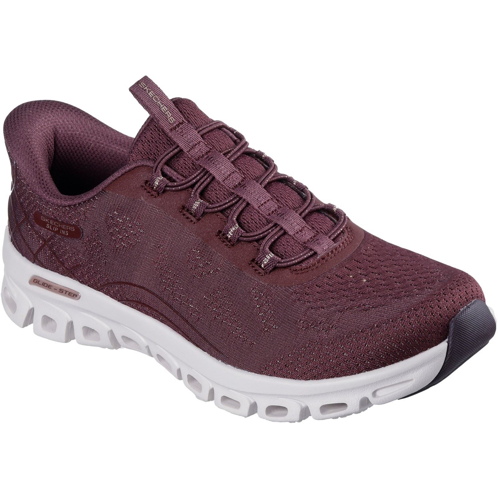 Skechers Glide-Step Elevate Amaze Baskets Pour Femmes En Textile Bordeaux