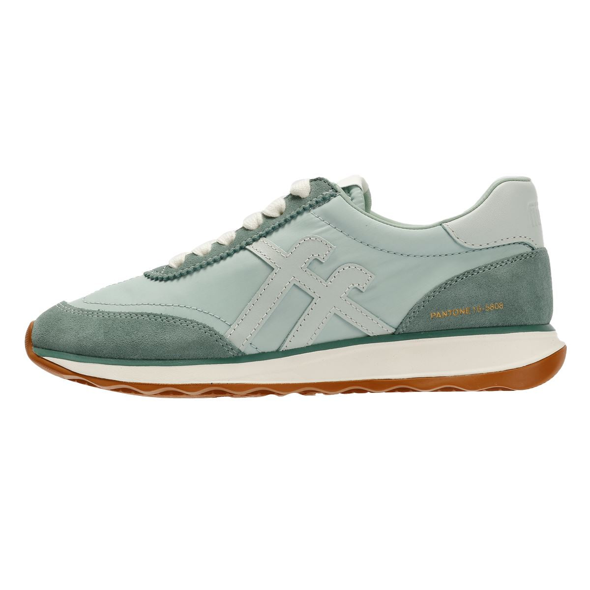 FitFlop X Pantone Retro-Q Baskets Vertes Pour Femmes Suede