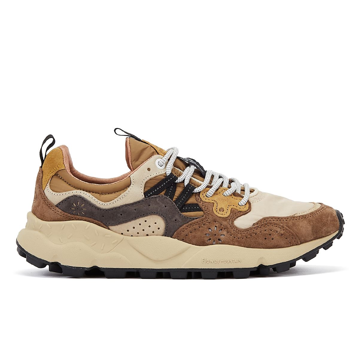 Flower Mountain Yamano 3 Baskets Homme En Daim/Nylon Marron