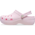 Crocs Classic Platform Sabots Roses En Thermoplastique Pour Femmes