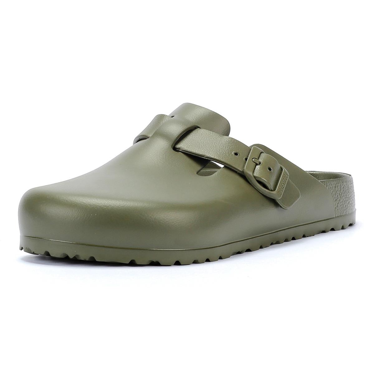 Birkenstock Boston Sabots Kaki Pour Hommes