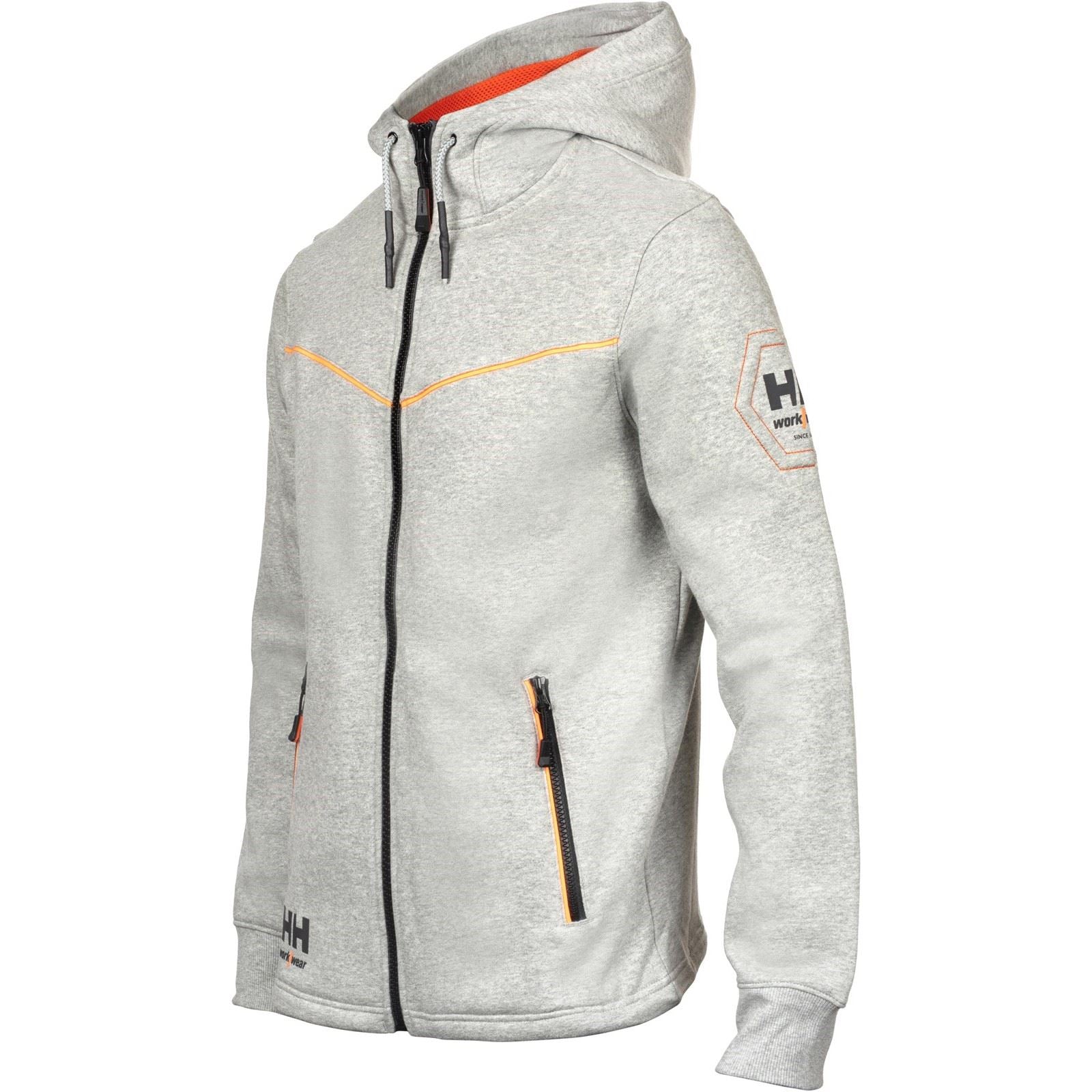 Helly Hansen Workwear Chelsea Evolution Sweat À Capuche Gris En Coton Pour Homme