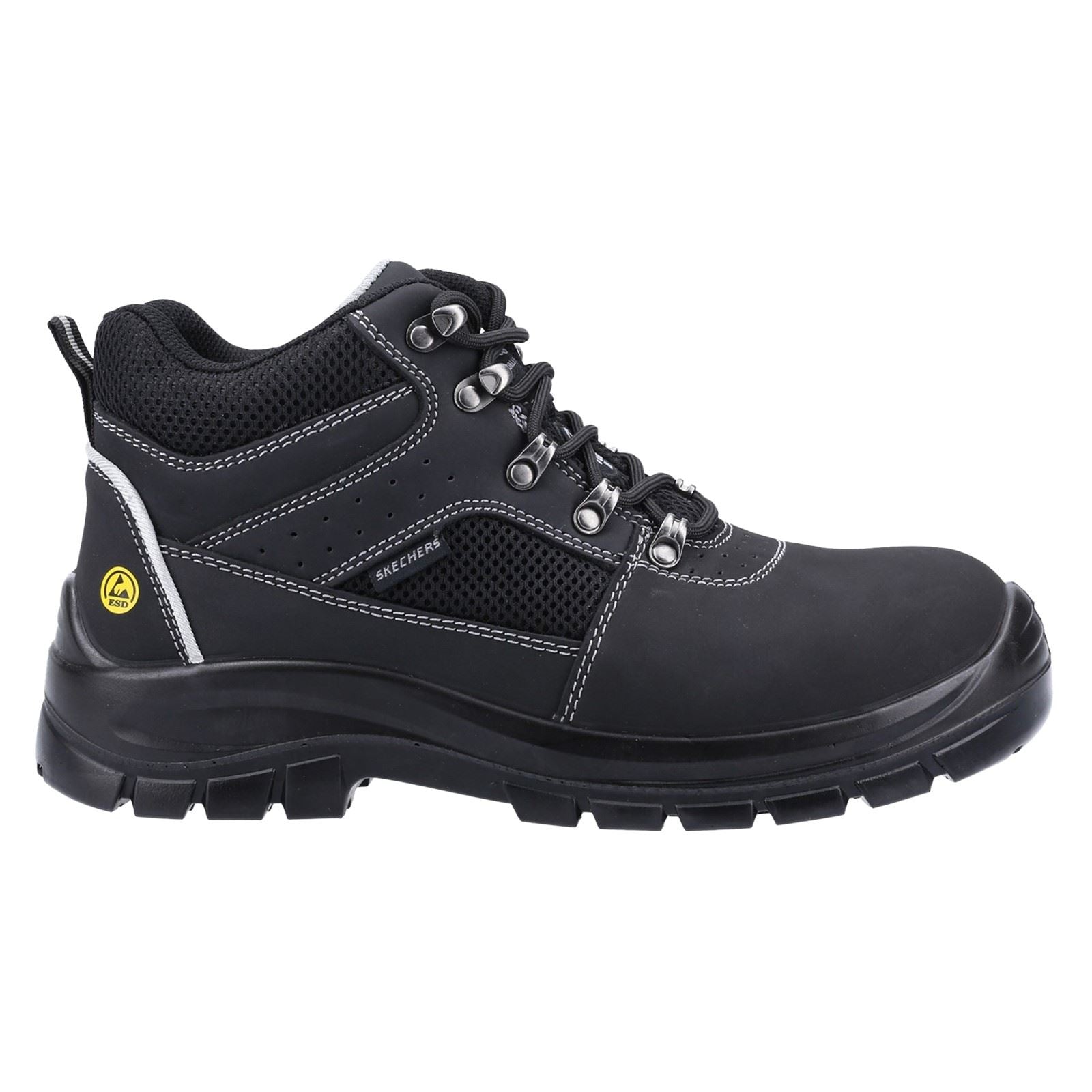 Skechers Workwear Trophus Letic Bottes De Sécurité Noires En Nubuck Pour Homme