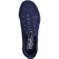 Skechers Breathe-Easy - Roll-With-Me Sneakers En Toile Pour Femmes De Couleur Marine