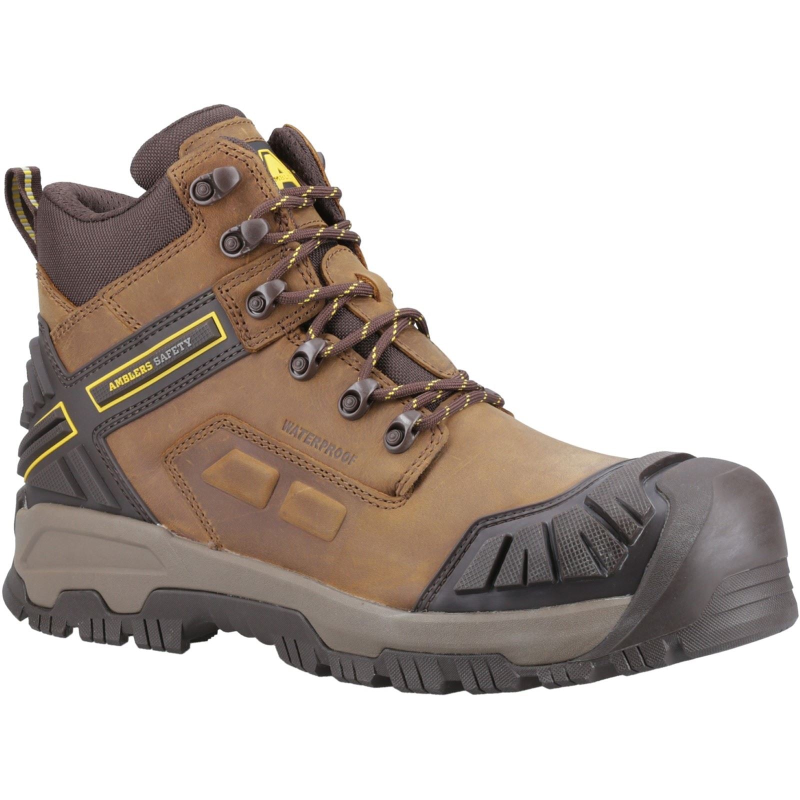 Amblers Safety Bottes De Sécurité En Cuir Marron Quarry