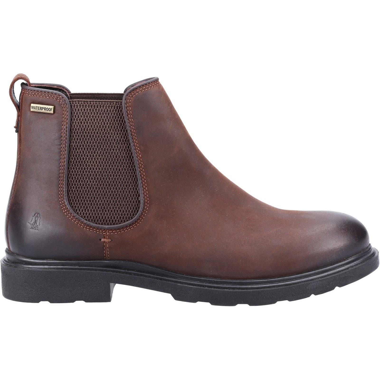 Hush Puppies Preston Chelsea Bottes En Cuir Marron Pour Hommes