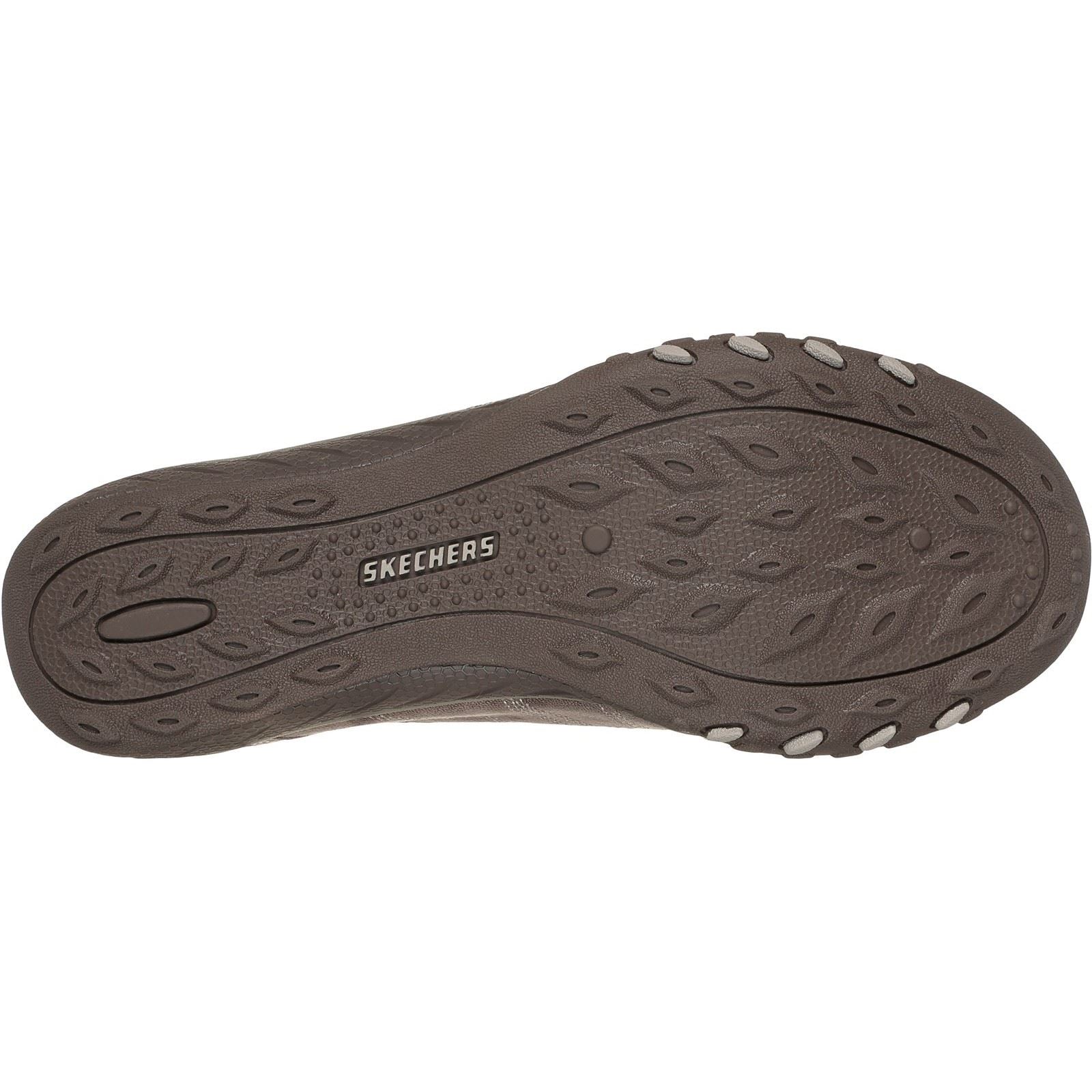 Skechers Breathe-Easy Home-Body Baskets Pour Femmes En Toile De Couleur Taupe Foncé