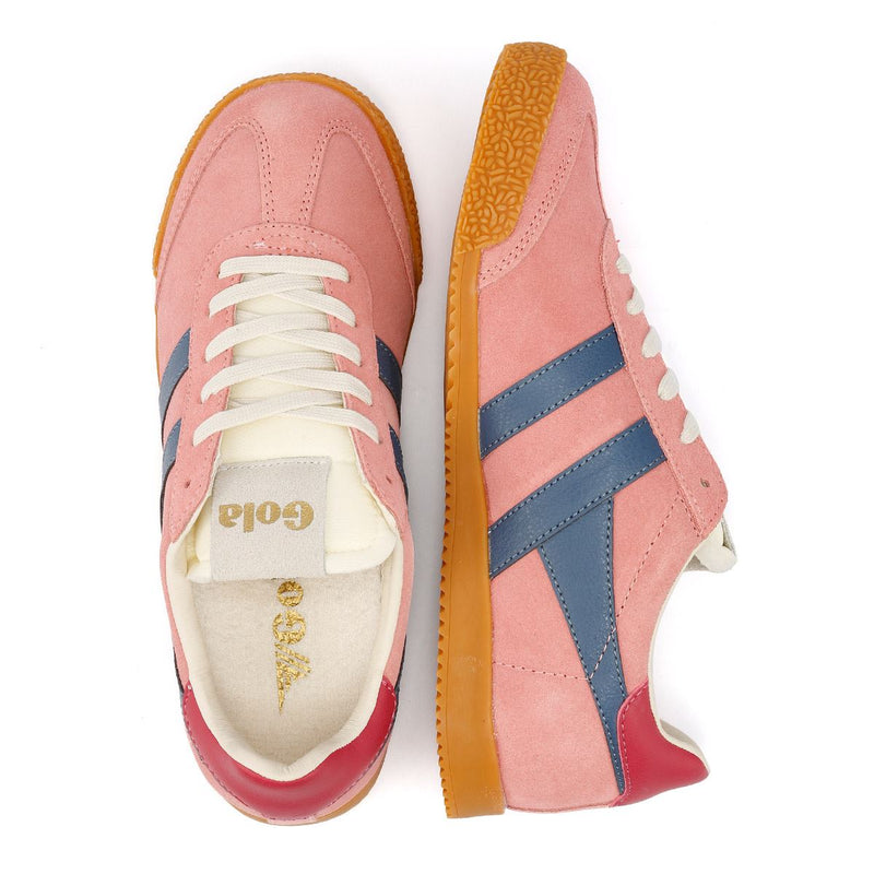 Gola Elan Baskets Femme En Daim Rose