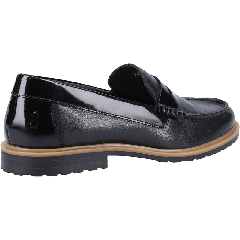 Hush Puppies Verity Slip On Mocassins Noirs En Cuir Pour Femmes