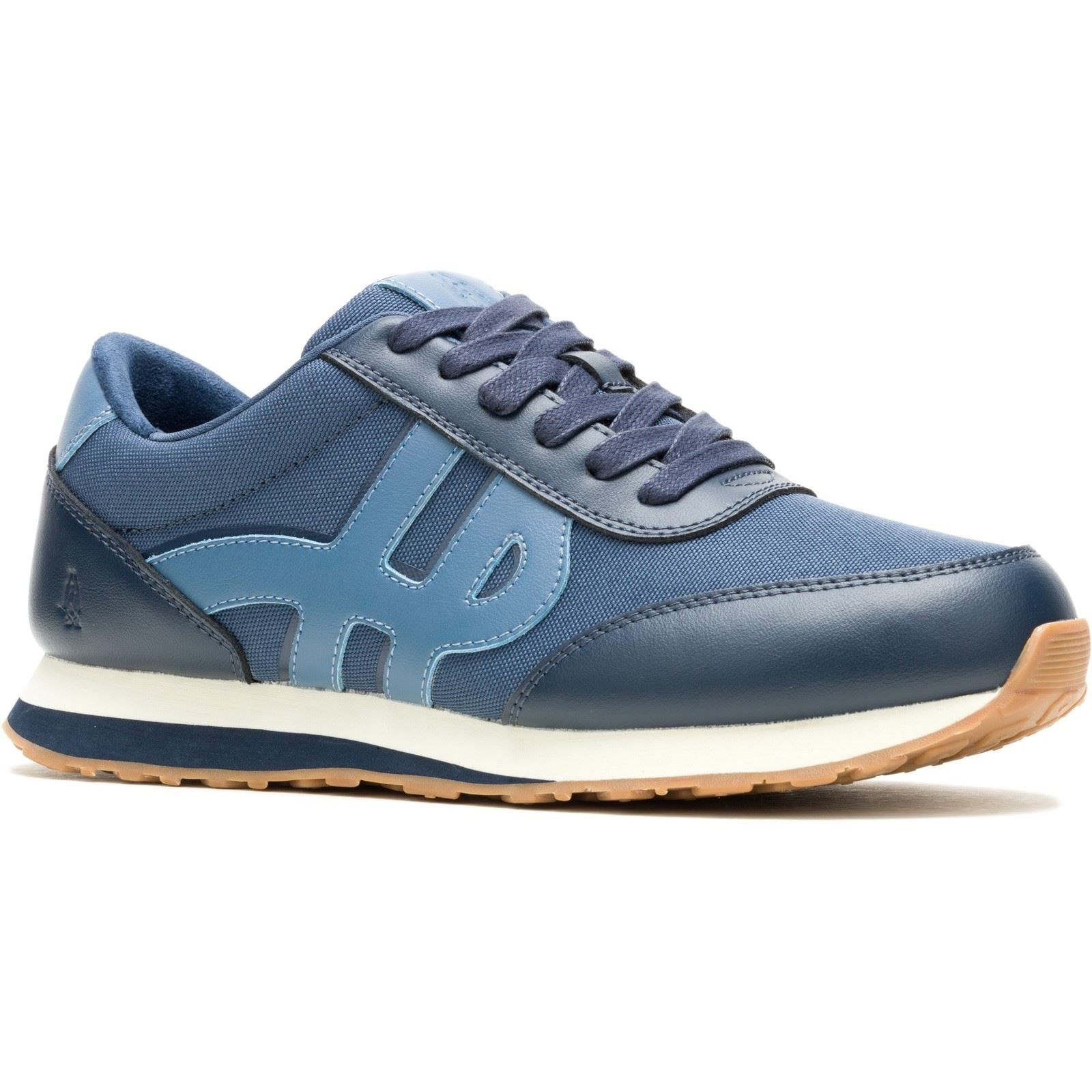 Hush Puppies Seventy8 Chaussures De Sport Bleues Pour Hommes En Cuir