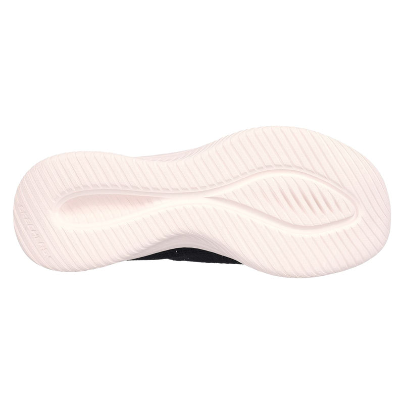 Skechers Ultra Flex 3.0 Sneakers Pour Femmes En Textile Noir/Or Rose