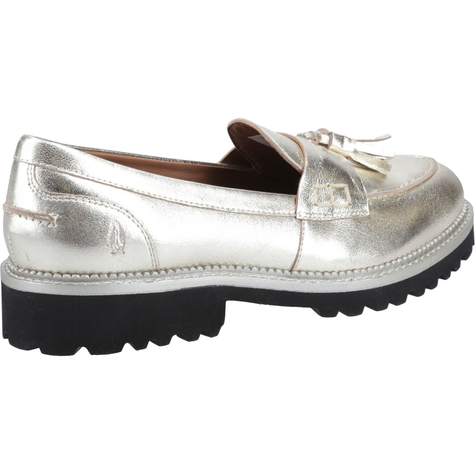Hush Puppies Ginny Loafer Femmes Suédoises Mocassins Dorés