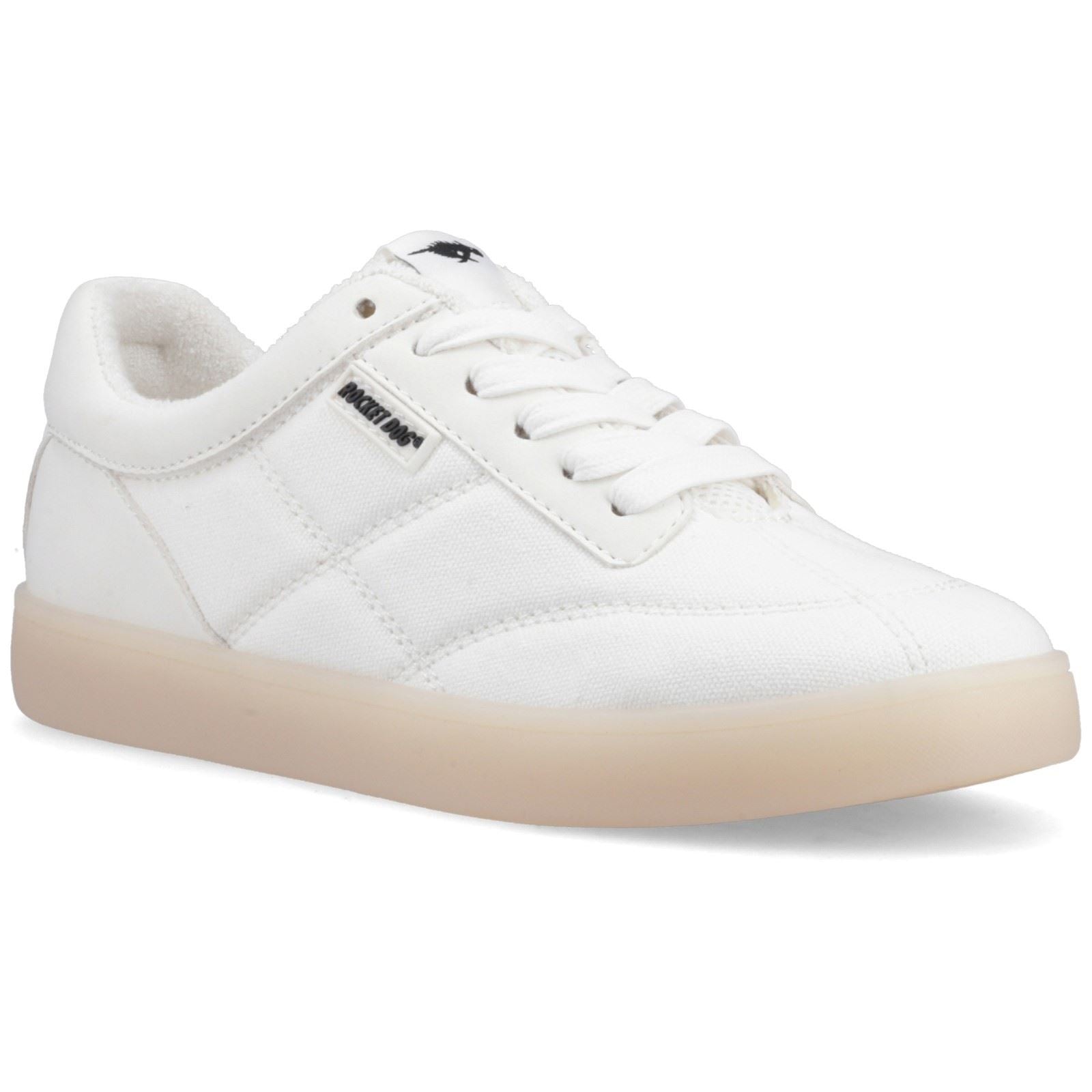 Rocket Dog Kitty Canvas PU Baskets Blanches Pour Femmes En Coton