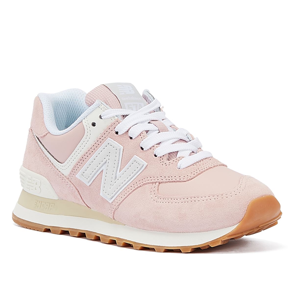 New Balance 574 Baskets En Daim Rose Pour Femmes