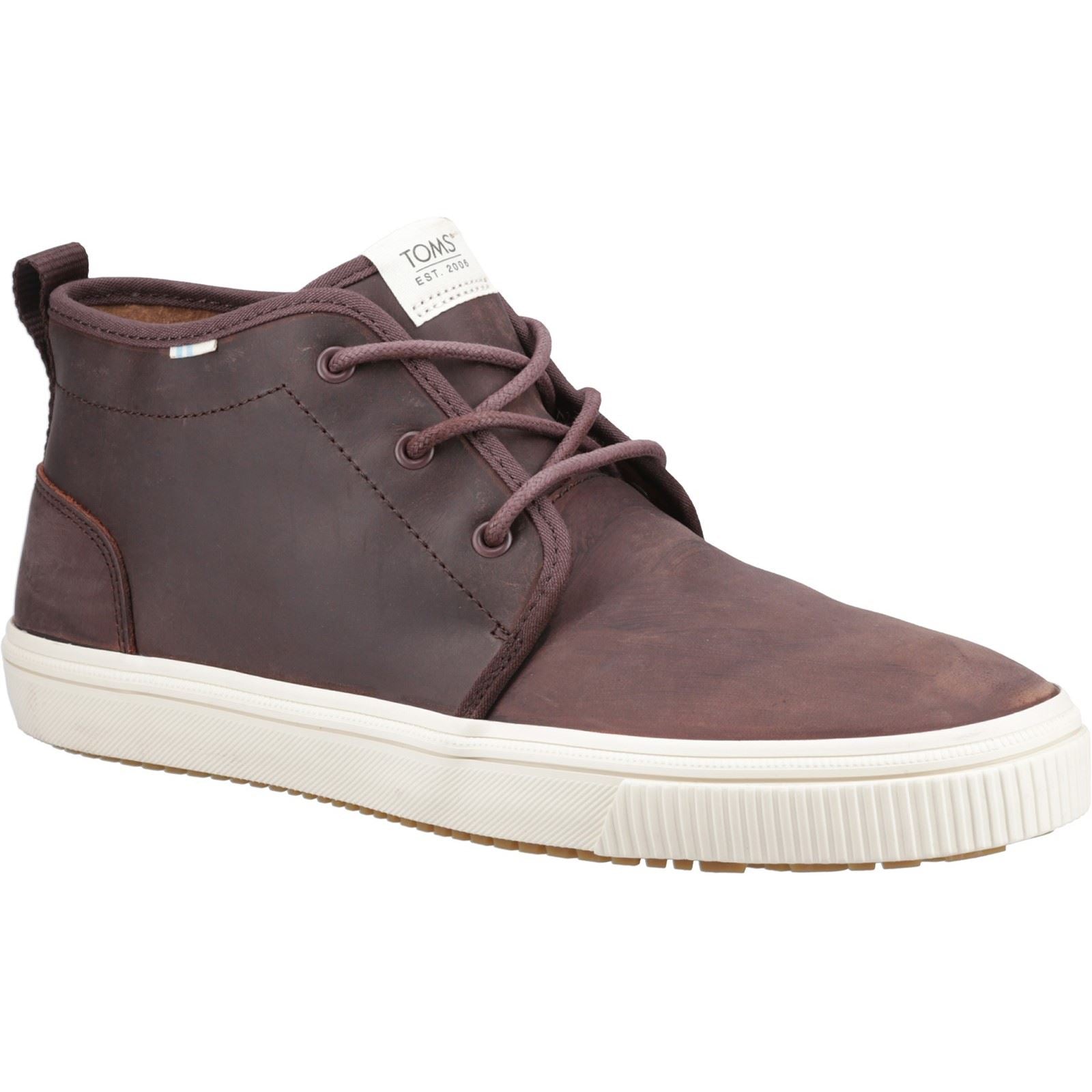 TOMS Carlo Mid Terrain Baskets En Cuir Pour Hommes Couleur Marron Clair